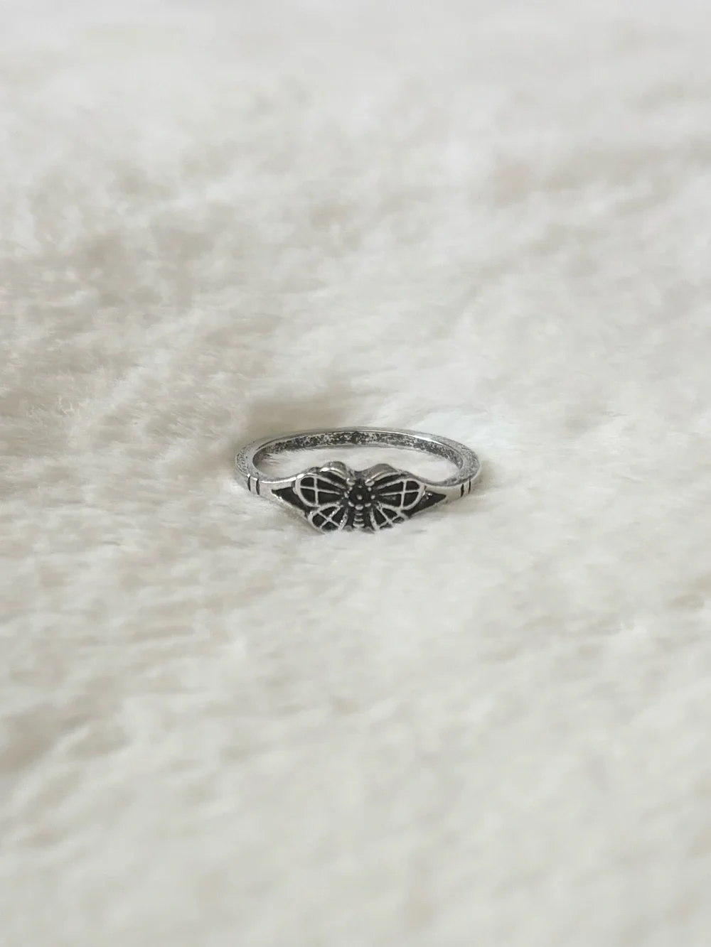 5/$15 🩷 MUST BUNDLE Silver Butterfly Accent Ring